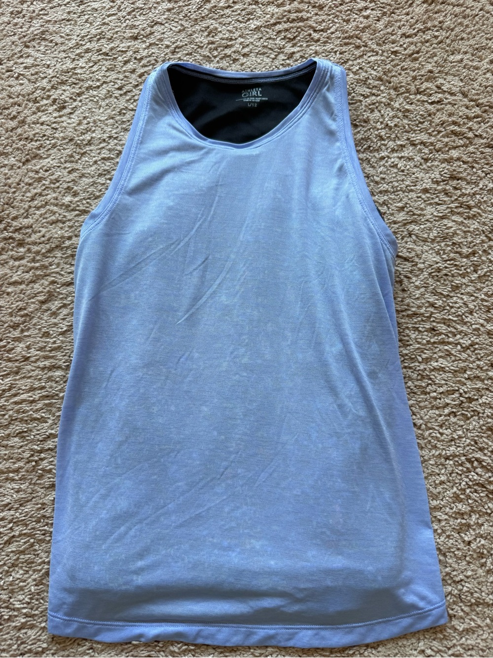 Athleta Girl 2-in-1 Lavender Tank Top | Size L (12)